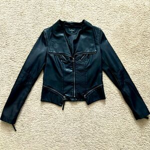 Lulus Bomber Vegan Leather Jacket